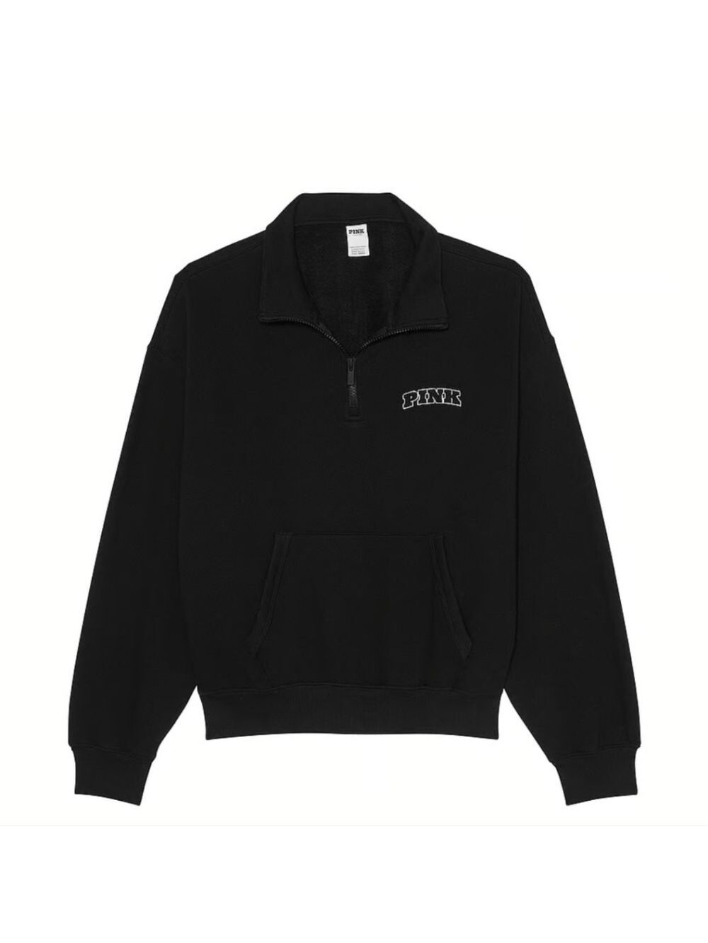 New PINK Ivy Fleece Quarter-Zip Sweatshirt - Picture 3 of 4